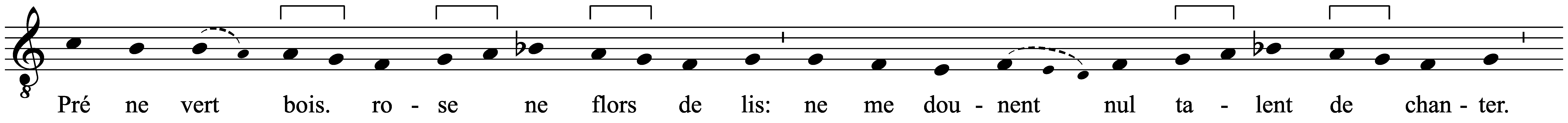 Work musical notation